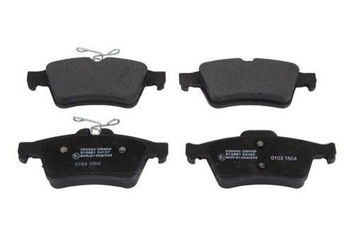 Rear brake pad set - set, for