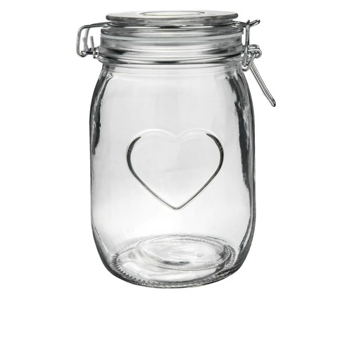 Heart glass storage - heart,
