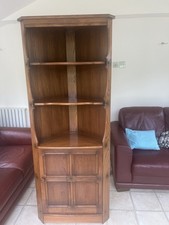 Ercol “Golden Dawn” corner cabinet /Bookcase . 