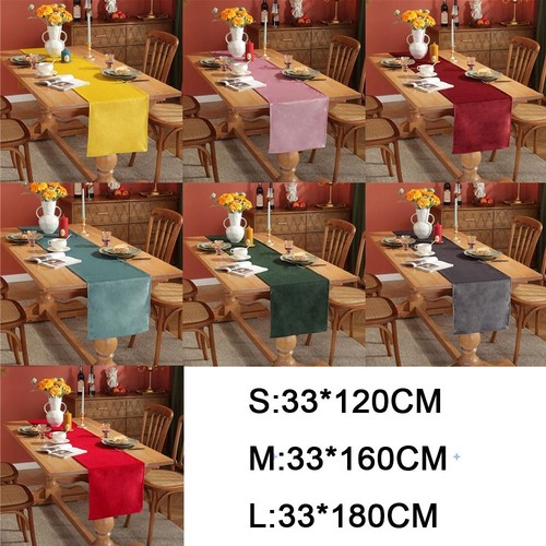 Solid color velvet table - solid,