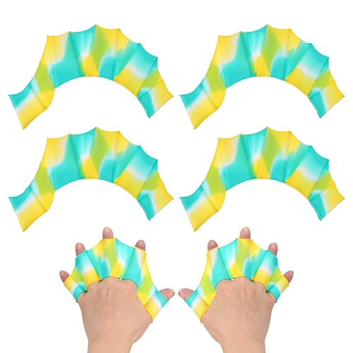 Silicone swimming gloves - swimming,