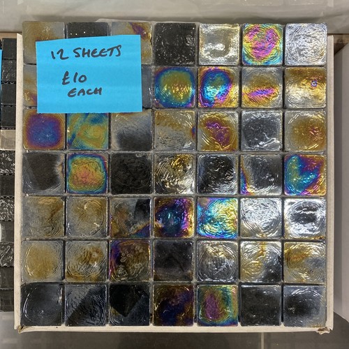 Iridescent mosaic tiles - iridescent,