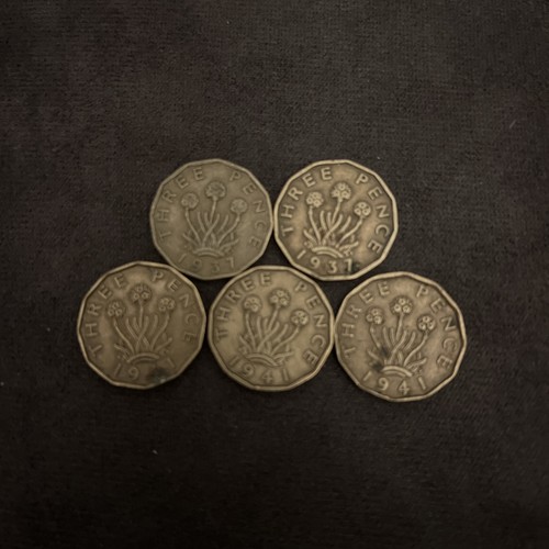 Collection three pence - three,