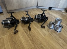 3 ORIGINAL Daiwa SS3000 Square Drive Reels with Weston Development Spare Spool