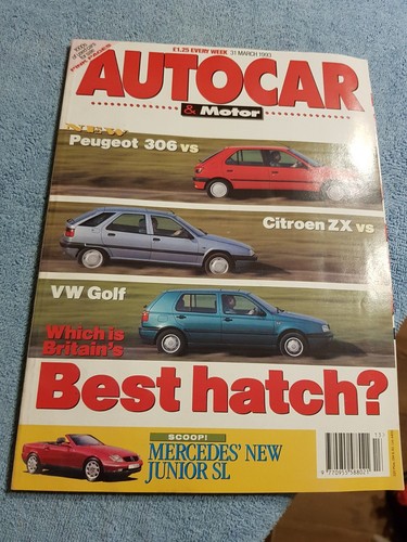 Autocar magazine march 1993 - magazine,