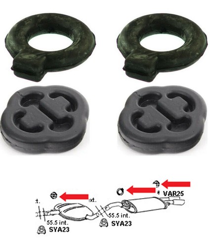 Full set exhaust hanger - full, 4