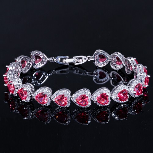 Silver plated blue crystal - cz,