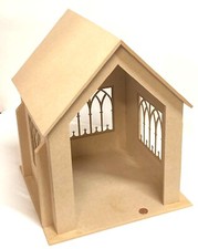 Dolls House Church Wooden Flatpack Altar Kit Tumdee 1:12 Scale Miniature Display