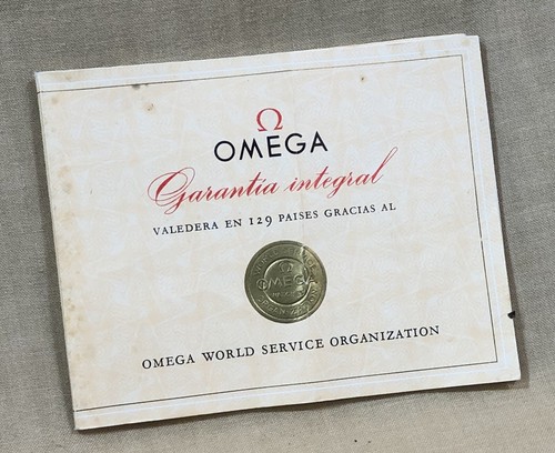 Omega vintage 1960 guarantee - omega,