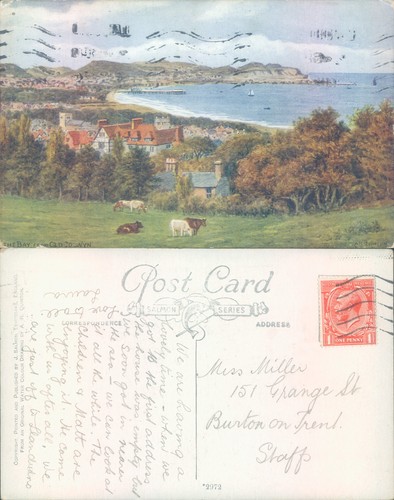 The bay from old colwyn - old,