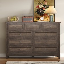 Wood Rustic Storage Dresser W