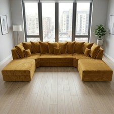 Cinema U-Shape Sofa - Velvet