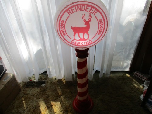 Vintage reindeer parking - reindeer,