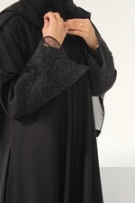 Beaded Fancy Lace Abaya