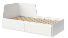 IKEA FLEKKE Day-bed Frame with 2 Drawers, White, 80x200cm