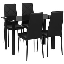 HOMCOM Dining Table Set for 4