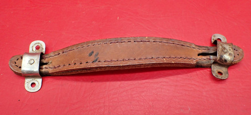 Vintage heavy brown leather - heavy,