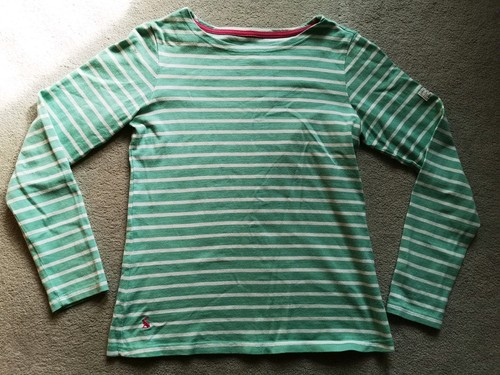 Joules green white - stripe, vest
