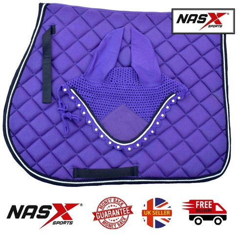 Purple full saddle pad - purple,