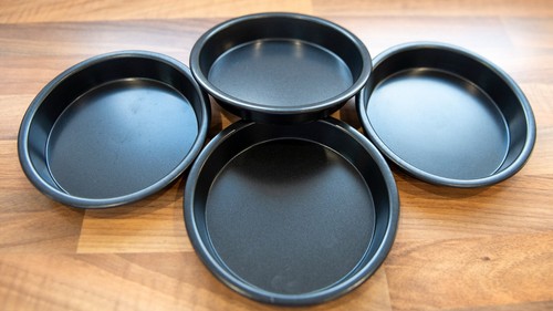 Individual pie and - and, tins