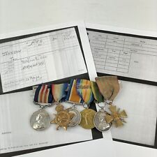 WW1 Military Medal Mentioned In Despatches Group 735 Driver Tom Johnson