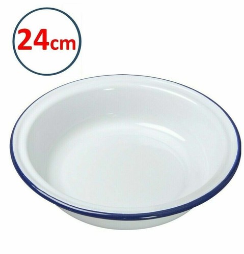 White enamel steak and - enamel,