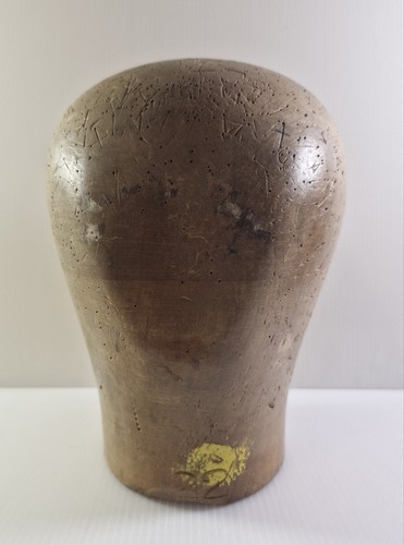 Vintage wooden hat - wooden, block