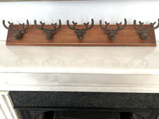 Cast Iron Stag Head Antler
