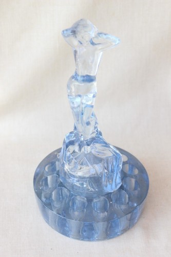 Art deco blue glass - blue, 2
