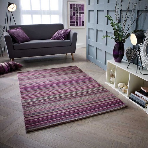 Striped purple multi - striped, coloured