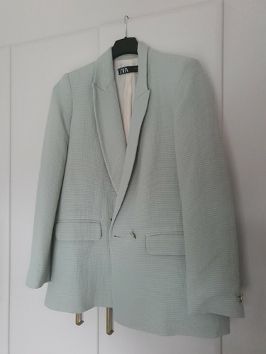 Zara light blue textured - zara,