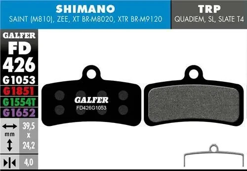 Galfer disc brake - brake, pads