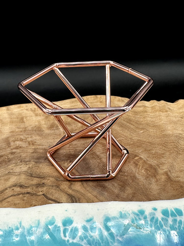 Metal crystal holder stand - metal,