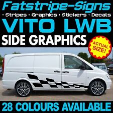 to fit MERCEDES VITO LWB GRAPHICS STICKERS STRIPES DECALS CAMPER DAY RACE VAN