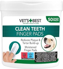 Best Dental Care Finger Wipes Reduces Plaque Freshens Breath Teeth Cleaning 50