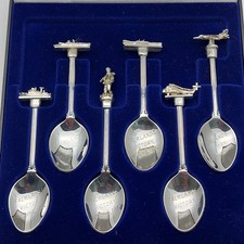 Falklands War Victory Cased Souvenir Spoons #2 Silver Plated 1982 Boxed Set