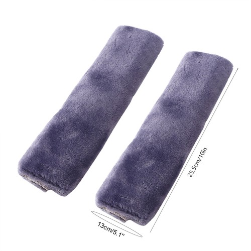 Pair plush seat belt - (grey)1,