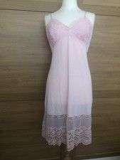 silky pink full slip size 38