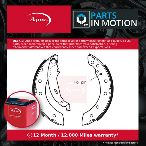 Brake shoes set - set, fits