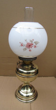 VINTAGE BRASS OIL LAMP WITH