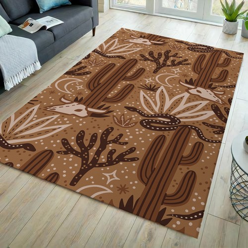 Western themed rug - themed,