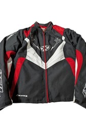 Ixon Cheek Motorcycle Jacket Black Red Size 9 For Lady Protective Gear, KI