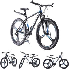 Unisex Mountain Bike 21 Speed Mens Bikes 24Inch wheel Front Suspension Bicycle