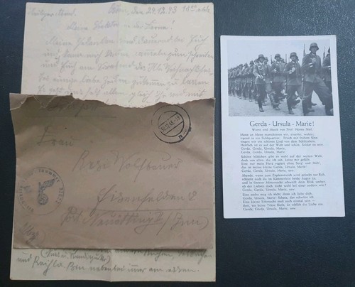 German ww2 wk2 soldiers - soldiers, letter