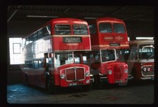 Original Bus Slide - Osborne's 80WMH & 349FTB depot 2 shot August 1975
