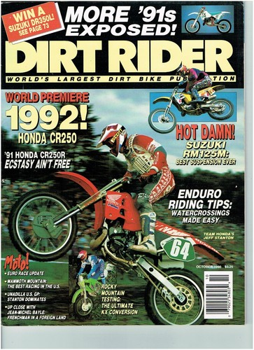 October 1990 dirt - dirt, rider