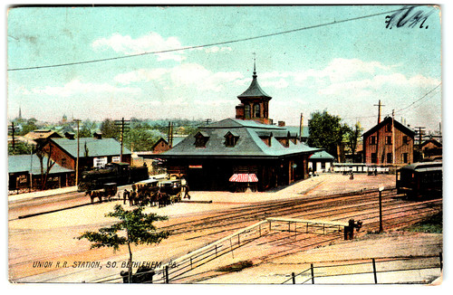Postcard 1907 union railroad - union,
