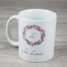 Personalised Initial Floral