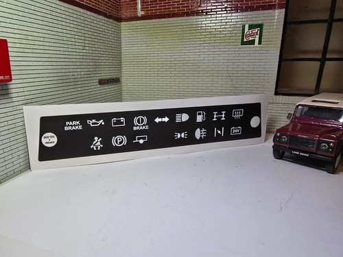 Dash panel warning light - warning, decal