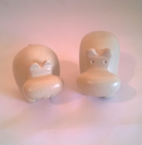 Pair 5cms natural soapstone - of,